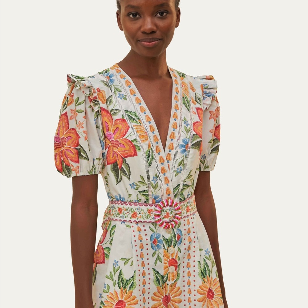 FARM Rio Bloom Garden Floral Romper